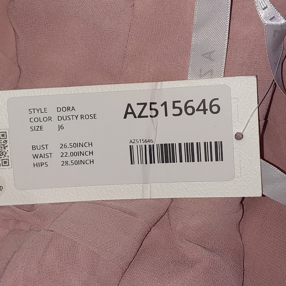 Azazie Dora gown in Dusty Rose(SD-5001/03) - Picture 7 of 8